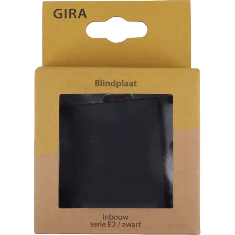 Afdekramen|Inbouw Schakelmateriaal > Gira E2 Blindplaat Mat Zwart