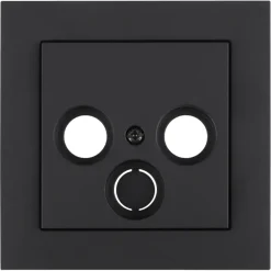 Inbouw Schakelmateriaal|Opbouw Schakelmateriaal > Gira E2 Centraalplaat Radio/TV Mat Zwart