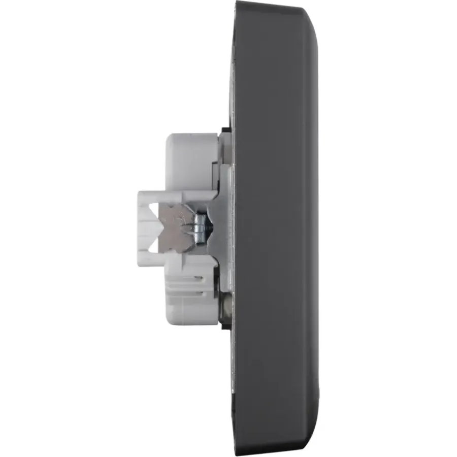 Inbouw Schakelmateriaal|Stopcontacten & Overige Contactdozen > Gira E2 Inbouw Dubbel Geaard Stopcontact Mat Zwart