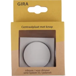 Dimmers|Inbouw Schakelmateriaal > Gira ST55 centraalplaat dimmer wit