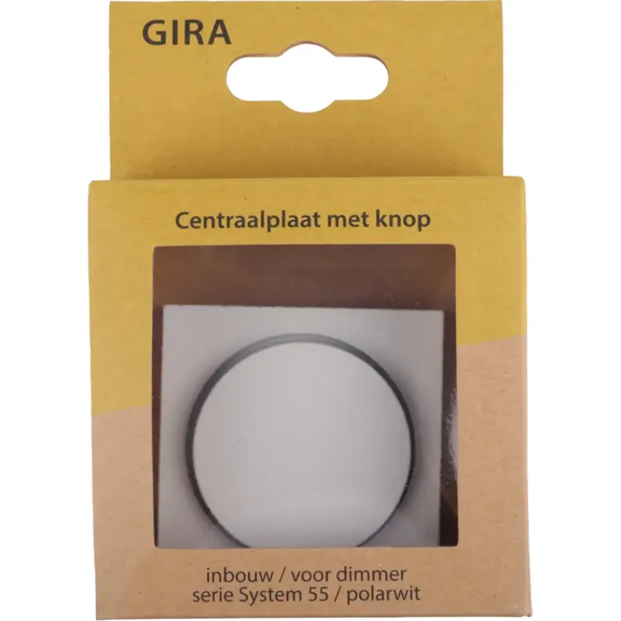 Dimmers|Inbouw Schakelmateriaal > Gira ST55 centraalplaat dimmer wit