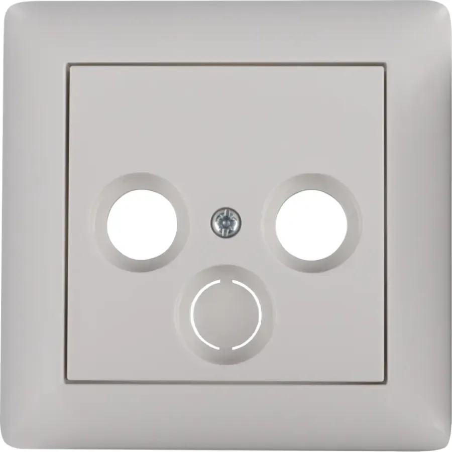 Inbouw Schakelmateriaal|Opbouw Schakelmateriaal > Gira ST55 Centraalplaat Radio/TV Wit