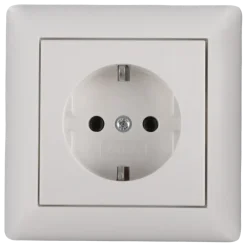 Inbouw Schakelmateriaal|Stopcontacten & Overige Contactdozen > Gira ST55 inbouw enkel geaard stopcontact wit