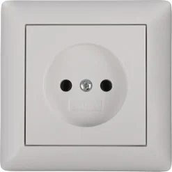 Inbouw Schakelmateriaal|Stopcontacten & Overige Contactdozen > Gira ST55 inbouw enkel stopcontact wit