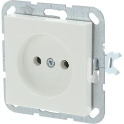 Inbouw Schakelmateriaal|Stopcontacten & Overige Contactdozen > Gira ST55 inbouw enkel stopcontact wit