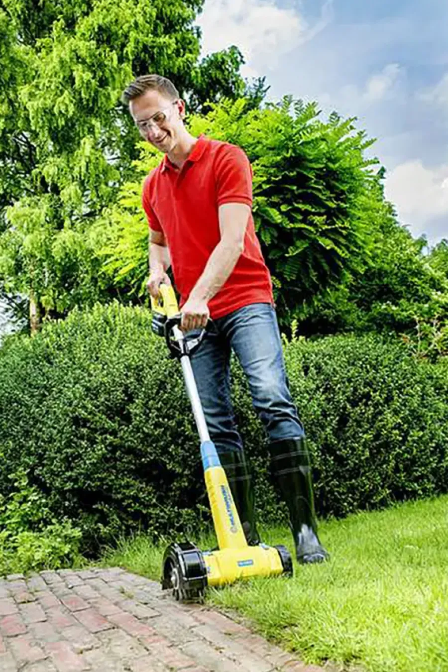 Elektrisch Tuingereedschap Accessoires > Gloria Cut & Brush 2-in-1 graskantensnijder opzetstuk voor de onkruidborstel