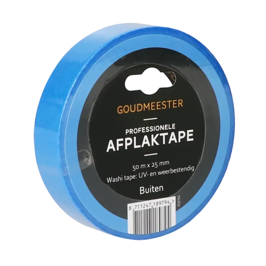 Afplaktape > Goudmeester professionele schilderstape buiten 50 m x 25 mm