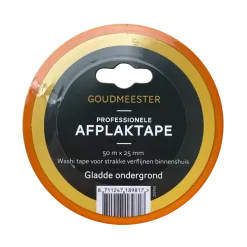 Afplaktape > Goudmeester professionele schilderstape gladde ondergrond 50 m x 25 mm