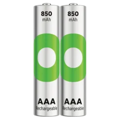 Batterijen|Oplaadbare Batterijen > GP Batterij Oplaadbaar AAA NiMH 850mAh ReCyko 1,2V 2 Stuks
