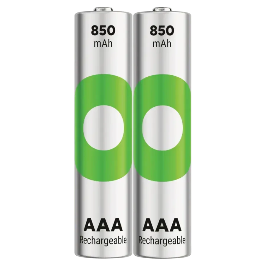 Batterijen|Oplaadbare Batterijen > GP Batterij Oplaadbaar AAA NiMH 850mAh ReCyko 1,2V 2 Stuks