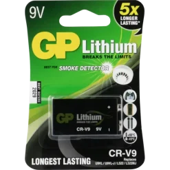 Batterijen > GP lithiumbatterij CR-V9 9 V