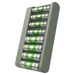 Batterijladers > GP USB Batterijlader AA + AAA inc. Micro USB snoer en 4x AA + 4x AAA Batterijen