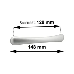 Greep Lucinda aluminium 148mm