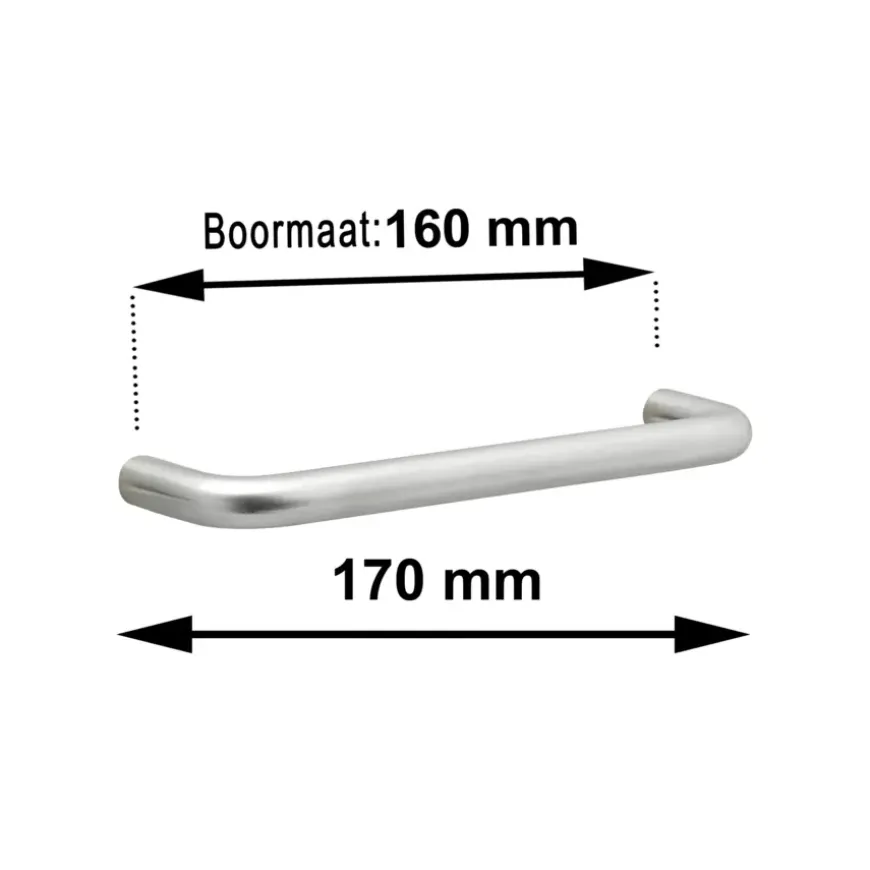 Greep Ronny rvs 170mm