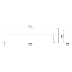 Greep Tessa rvs 175mm