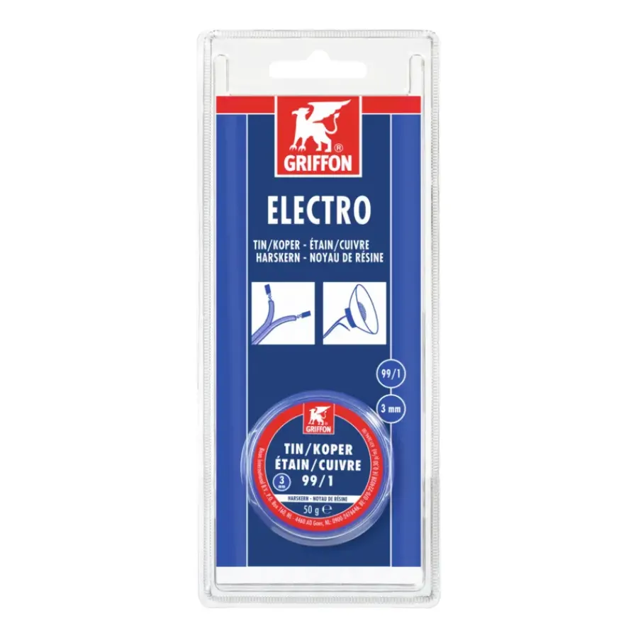 Soldeer- En Lasaccessoires > Griffon electro tin/koper 50g 3mm