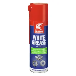 Auto Onderhouds- & Smeermiddelen|Fiets Onderhouds- & Smeermiddelen > Griffon white grease met PTFE spuitbus 300 ml