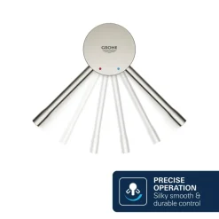 Grohe Colours Badrandcombinatie Essence New 4-delig RVS