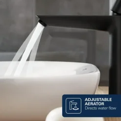 Grohe Dice wastafelmengkraan XL-Size Mat Zwart