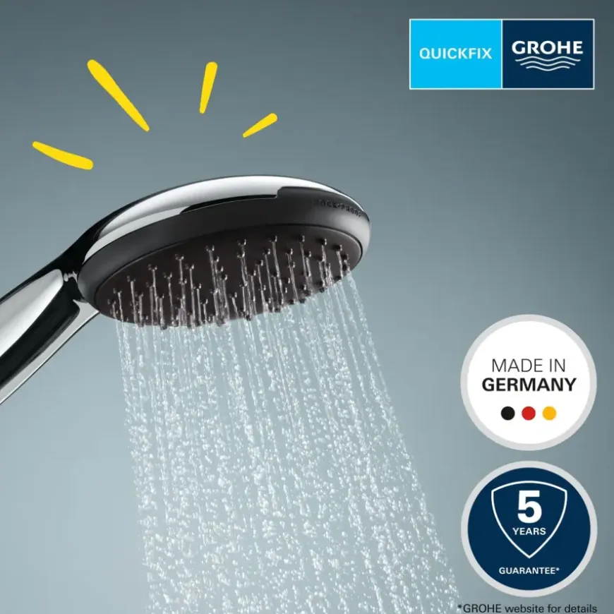 Grohe douchekop Quickfix Vitalio Start 110 handdouche waterbesparend 1 stand ø 11 cm chroom