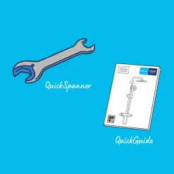 Grohe douchesysteem Vitalio Start 250 met handdouche en thermostaatkraan 2 standen chroom, max. 8,0 L/min bij 3 bar - hartafstand kraan 15 cm