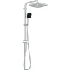 Grohe Douchesysteem Vitalio Comfort 250 Douchesysteem vierkant met omstelling, Max. 8,0L/M Bij 3 Bar Chroom - hartafstand kraan 15 cm