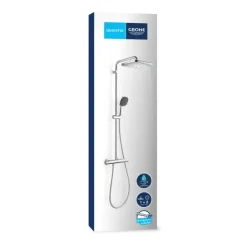 Grohe Douchesysteem Vitalio Comfort 250 met thermostaatkraan, Max. 8,0L/M Bij 3 Bar - Chroom - hartafstand kraan 15 cm