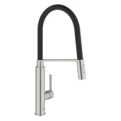 Grohe Keukenkraan Feel met Spoelkraan Supersteel