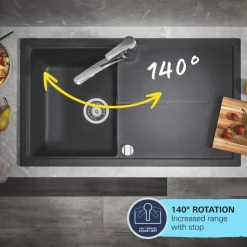 Grohe Keukenmengkraan Start Loop middelhoge uitloop Chroom