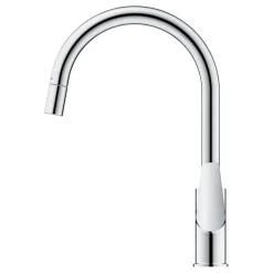 Grohe Keukenmengkraan Start Edge Hoge Uitloop Uittrekbare Mousseur Chroom