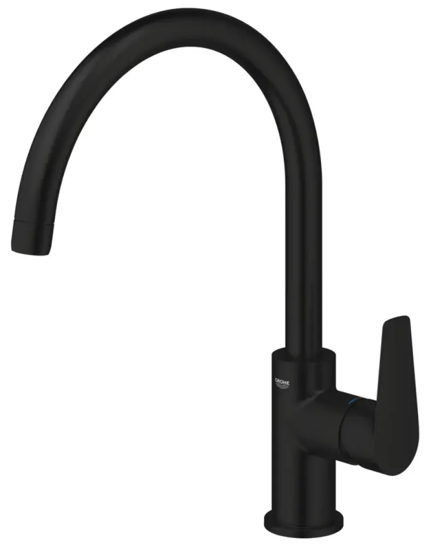 GROHE keukenmengkraan Start Edge hoge uitloop mat zwart