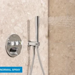Grohe Precision Thermostat Perfect inbouw douchesysteem met Vitalio Rain Mono 310 hoofddouche rond Chroom