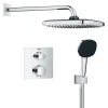 Grohe Precision Thermostat Perfect inbouw douchesysteem met Vitalio Comfort 250 hoofddouche vierkant Chroom