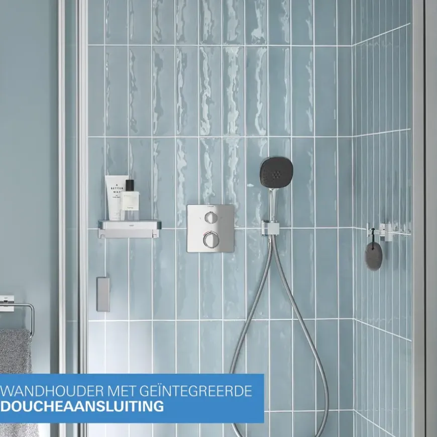 Grohe Precision Thermostat Perfect inbouw douchesysteem met Vitalio Comfort 250 hoofddouche vierkant Chroom