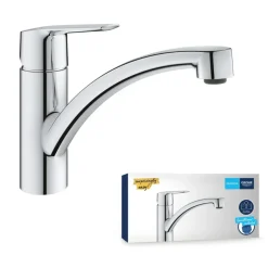 Grohe Quickfix keukenkraan Start lage uitloop chroom