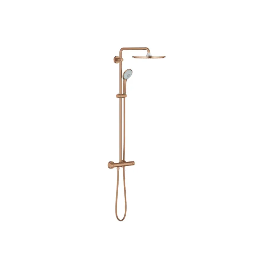 Grohe regendoucheset Euphoria XXL 310 met handdouche en thermostaatkraan koper