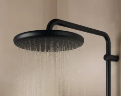 Grohe regendoucheset Quickfix Vitalio Start met handdouche 2 standen zwart - hartafstand kraan 15 cm