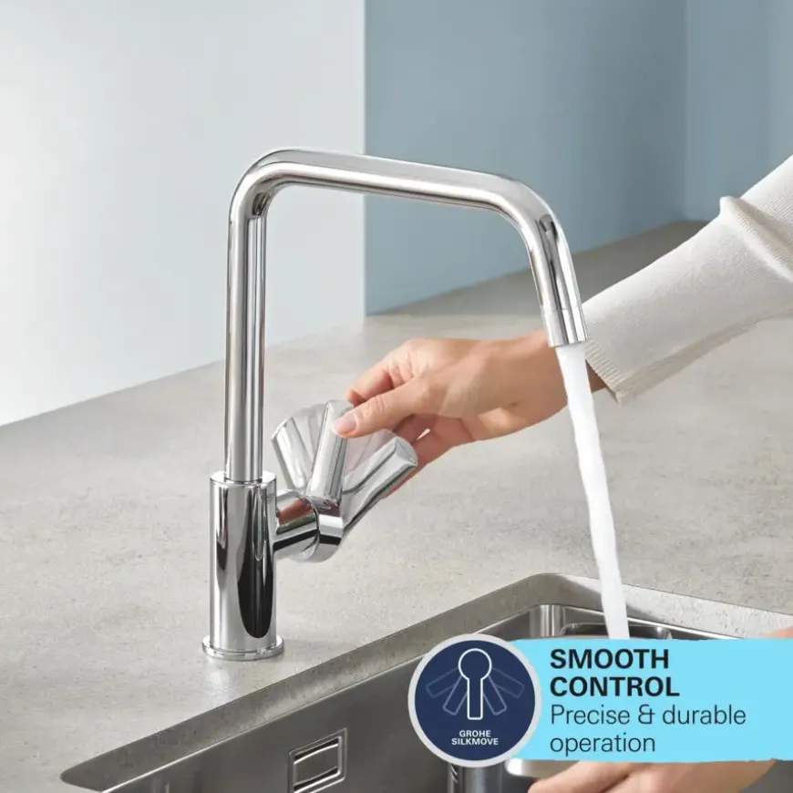 Grohe Start Keukenmengkraan lage uitloop mat zwart