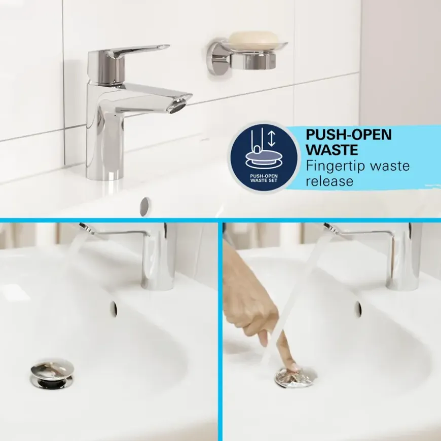 Grohe Start Wastafelmengkraan M-Size Push Open
