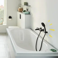 Grohe Thermostatische Badkraan Precision Trend met omstel 15cm Mat Zwart