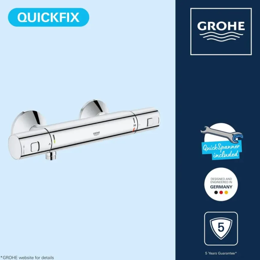Grohe thermostatische douchekraan Precision Start - chroom 15 cm
