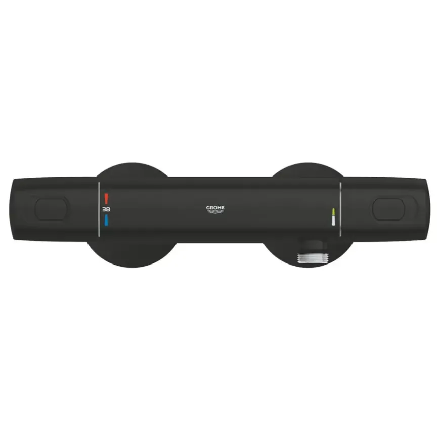 Grohe Thermostatische Douchekraan Precision Trend New 12 cm Mat Zwart