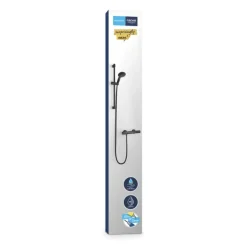 GROHE Vitalio Start doucheset Precision Start met thermostaatkraan mat zwart