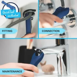 Grohe wastafelkraan Start M-size QuickFix mat zwart