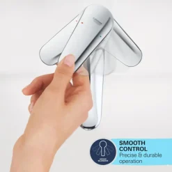 Grohe wastafelkraan Start M-size uittrekbaar QuickFix chroom