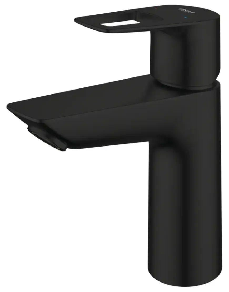GROHE wastafelmengkraan Start Loop M-Size push open mat zwart