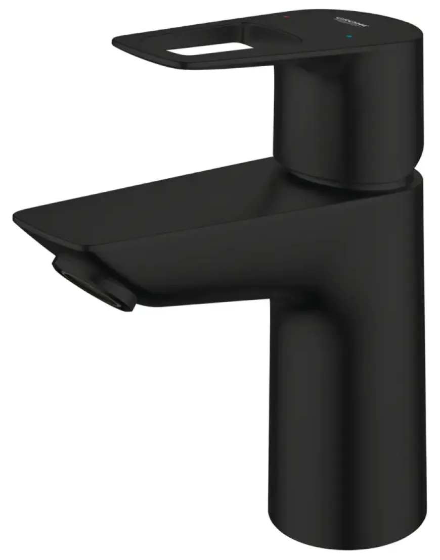 GROHE wastafelmengkraan Start Loop S-Size push open mat zwart