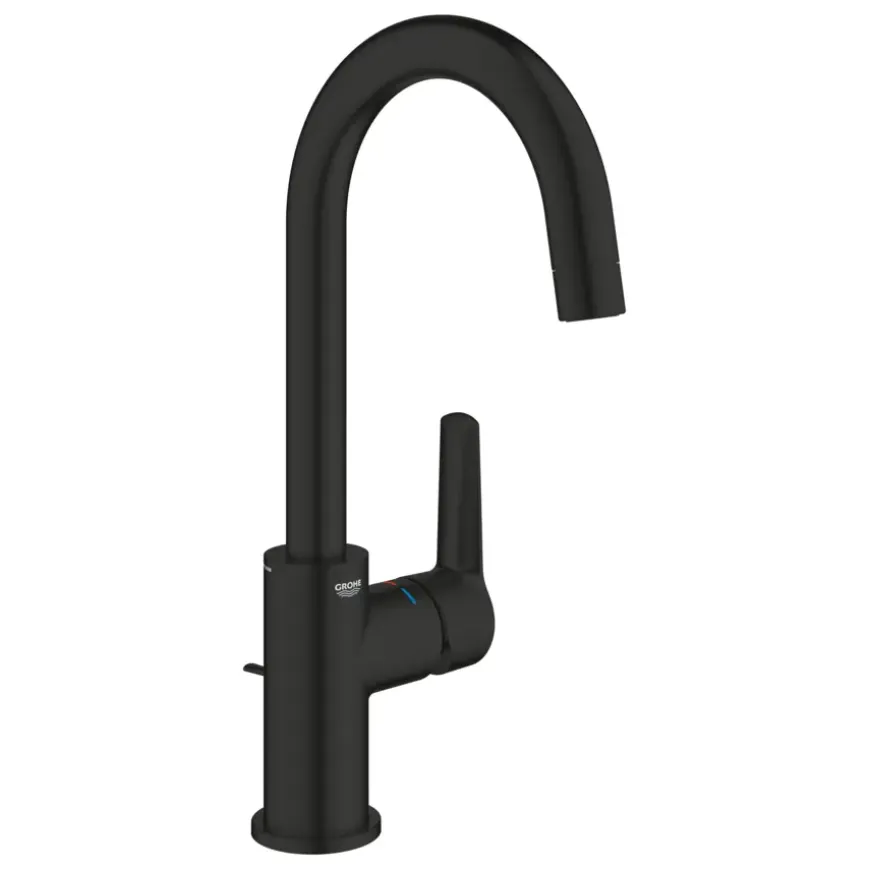 Grohe Wastafelmengkraan Start L-Size met waste Mat Zwart