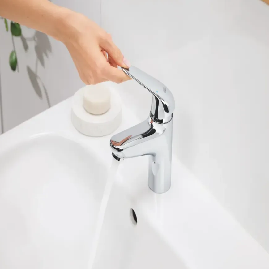 Grohe Wastafelmengkraan Swift M-size Push Open Chroom