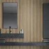 PVC Wandtegels & Panelen|Wandpanelen > Grosfillex lattenwand kunststof Element 3D Linio Bamboo 2.925m2